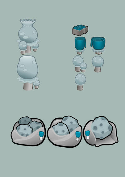 Plant decals and item icons
